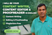 write, edit, develop, and proofread contents