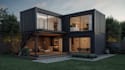 shipping container home 3d design vray render sketchup lumion d5 render