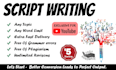 do video script writing