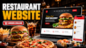 build restaurant website with wordpress or wix with online food ordering system