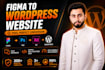 convert figma, PSD, and adobe xd to wordpress website using elementor