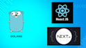 do golang backend and react and nextjs   in frontend