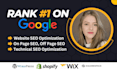 do website SEO optimization on wordpress, shopify, wix for google ranking