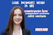 draft joint venture, mou, merger and acquisition agreements,contracts