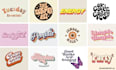 design custom 70s retro, psychedelic, hippie, typography logo and t shirt