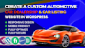 create an automotive car rental or car dealership website for your business