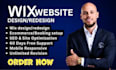 build wix website, wix website redesign, wix website design and redesign, wix