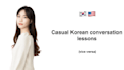 teach you daily korean conversation