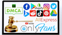 send dmca takedown notice and remove defaming article posts private content