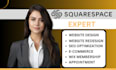squarespace website design, redesign, design squarespace landing pages