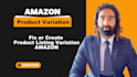 resolve and fix amazon listing variation issue