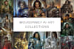 create unique nft collections, custom ai art with midjourney ai