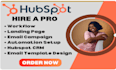 set up hubspot crm workflow, automation, sales funnel crm management