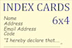 do custom handwritten index cards