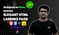 develop a beautiful landing page website