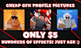 design you a professional roblox gfx profile picture