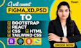 convert figma to html css, psd to html, figma to react and responsive website