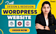 build, design or redesign wordpress website, rebuild wordpress elementor website