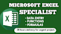 do excel formulas, macros, male merge and excel file formatting