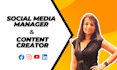 be your social media manager and content creator for ig, fb, yt