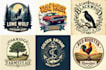 create a professional hand drawn retro vintage logo design