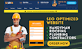 build SEO optimized handyman website, handyman landing page repair website