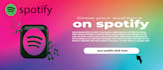 create a professional spotify banner linkedin banner