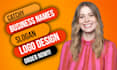 create a compelling business name, slogan, logo and website