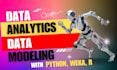 apply data analytics and modeling using python, weka and r