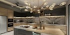 design kitchen interior in 3d and render