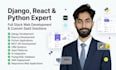 do web development python django react js as a full stack developer