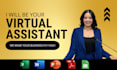 be your virtual assitant , do data entry and web research