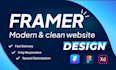 build a professional figma to framer, framer website design, framer