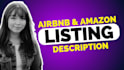 write seo airbnb and amazon listing description with account management