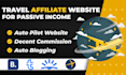 provide travel affiliate websites with auto blogs