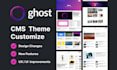 develop and customize your ghost cms theme responsive website
