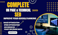 complete onpage and technical seo solutions to improve to wordpress shopify wix