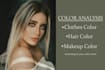do premium color analysis, clothes color, hair color and makeup