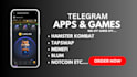 create telegram mini app, telegram game like hamster kombat, tapswap, pioxeltap
