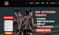 design fitness website fitness landing page gym website personal trainer website