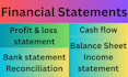 prepare financial statements, profit loss and cash flows