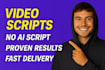 create captivating videos with expert scriptwriting