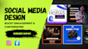 design attractive social media posts and ad images for you