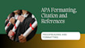do apa formatting citations references and proofreading
