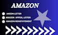 write a customized amazon appeal letter,appeal letter and amazon reinstatement