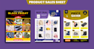 design high quality product catalog and sales sheet for your business