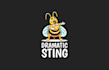 cartoon style logo featuring bumblebee opera singer character