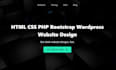 design a responsive HTML website with CSS and bootstrap
