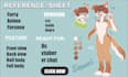 draw reference sheet for fursona, oc, vtuber, dnd, vrchat character feral avatar