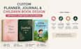 design a premium journal, planner, workbook for amazon KDP